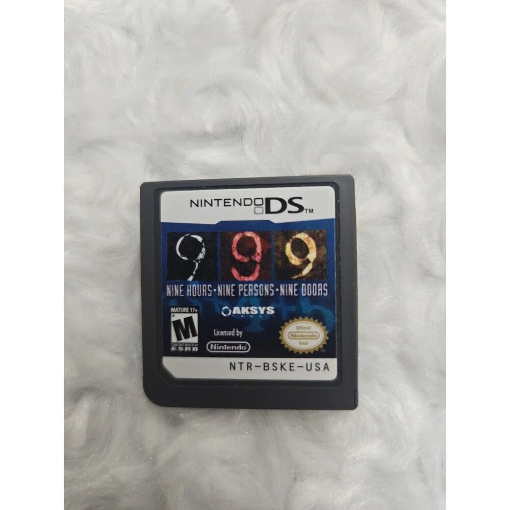 999: Nine Hours, Nine Persons, Nine Doors (Nintendo DS, 2010) Game Cartridge